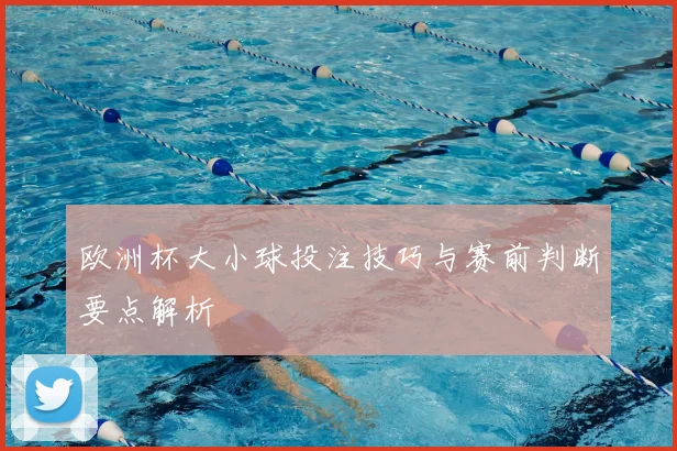 欧洲杯大小球投注技巧与赛前判断要点解析