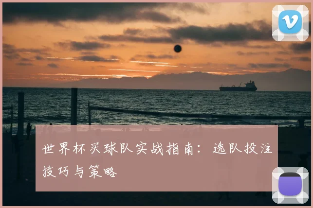 世界杯买球队实战指南：选队投注技巧与策略