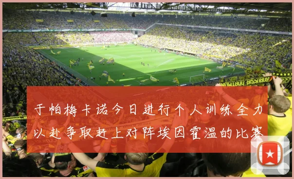 于帕梅卡诺今日进行个人训练全力以赴争取赶上对阵埃因霍温的比赛